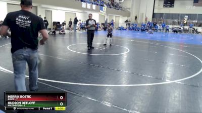 60 lbs Semis (4 Team) - Merrik Bostic, BHVPP vs Hudson Detloff, Holdingford