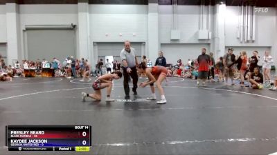 100 lbs Round 4 (8 Team) - Presley Beard, Black Mambas vs Kaydee Jackson, Georgia United Red