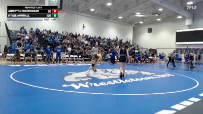 132 lbs Semis & 1st Wb (8 Team) - Kylee Sumrall, Oak Grove High School vs Anniston Southward, Saltillo High School Girls