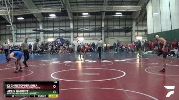 149 lbs Cons. Round 2 - Jimmy Barrett, Western New England University vs CJ Christopher Shea, Wesleyan University (Connecticut)