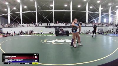 115 lbs Round 2 (6 Team) - Emma Baker, Michigan vs Corabella Wesley, Indiana