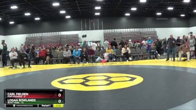 95 lbs Placement Matches (8 Team) - Logan Rowlands, Beast Mode vs Carl Fielden, Fort Hammers