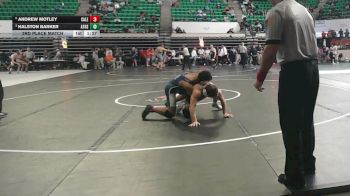 6A 157 lbs 3rd Place Match - Andrew Motley, Calera vs Halston Barker, Athens