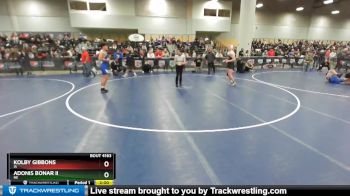 182 lbs Quarterfinal - Adonis Bonar Ii, NE vs Kolby Gibbons, IA