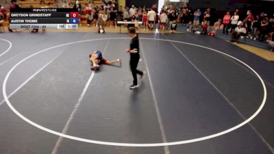 80 lbs Cons. Round 2 - Greyson Grindstaff, NE vs Austin Thome, IA