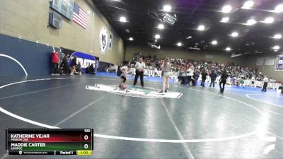 100 lbs Cons. Round 4 - Maddie Carter, Lompoc vs Katherine Vejar, Mission Oak