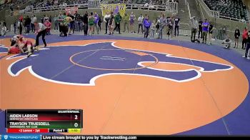 126 lbs Quarterfinal - Trayson Truesdell, Harrisburg Mat Club vs Aiden Larson, Hermiston Wrestling