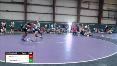 95 lbs 5th Place Match - Layla Namerow, Kraken vs La`Raya Veazy, The Fort Hammers Wrestling