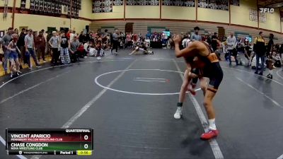 84 lbs Quarterfinal - Vincent Aparicio, Pennsbury Falcon Wrestling Club vs Chase Congdon, NOVA Wrestling Club