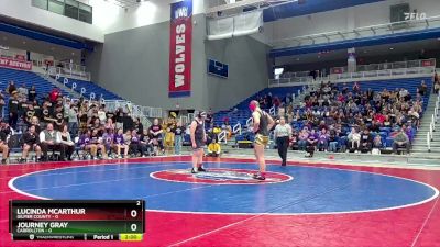 190 lbs Semis & 3rd Wb (16 Team) - Lucinda McArthur, Gilmer County vs Journey Gray, Carrollton