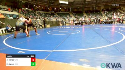 195 lbs Consi Of 4 - Alex Vance, Woodland Wrestling Club vs Malcolm Lewis, Muskogee Wrestling Federation