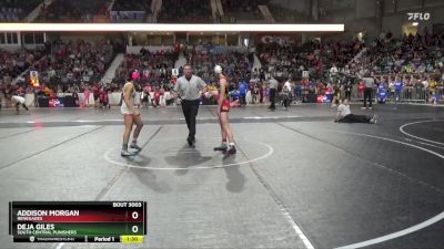 110 lbs Champ. Round 1 - Deja Giles, South Central Punishers vs Addison Morgan, Renegades