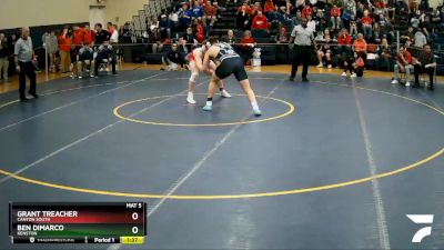 190 lbs Quarterfinal - Grant Treacher, Canton South vs Ben DiMarco, Kenston