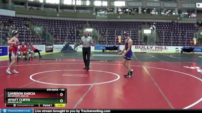 110 lbs Cons. Round 2 - Wyatt Curtis, Dryden Sr HS vs Cameron Garcia, Bellefonte Area Hs