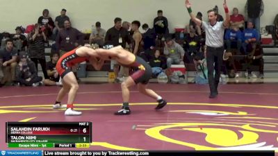 141 lbs Cons. Semi - Talon Niimi, Sacramento City College vs Salahdin Farukh, Sierra College