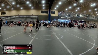 105 lbs Round 2 (4 Team) - Ayden Hudson, Warhawks Wrestling vs Ethan Raley, Junior Terps Xtreme