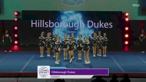 Eastern - Hillsborough Dukes [2024 Central Jersey Pop Warner Show Cheer 2 Jr. Varsity Medium Monday] 2024 Pop Warner National Cheer & Dance Championship