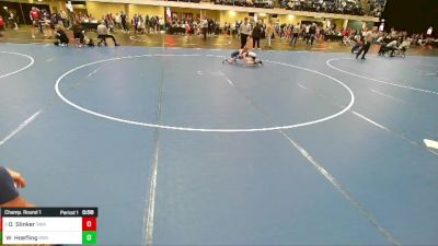 Boys 3rd-4th Grade - 56 Champ. Round 1 - Wesley Hoefling, Siouxland Wrestling Academy vs Owen Slinker, Sebolt Wrestling Academy