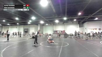 137 lbs Quarterfinal - Alpha Warren, Unattached vs Reid Savarese, Rancho Bernardo WC