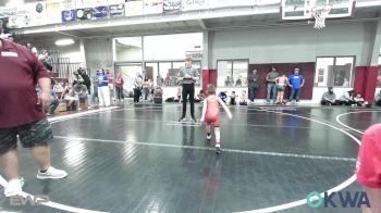 40 lbs Semifinal - Erik Avila, Ponca City Wildcat Wrestling vs Maverick Coggins, Blackwell Wrestling Club