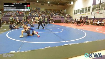 55-58 lbs Quarterfinal - Ronnie Leyba, Team Tulsa Wrestling Club vs Remmi Schwahn, Chandler Takedown Club