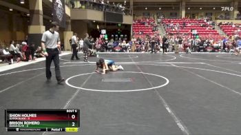 76 lbs Round 2 (6 Team) - Shion Holmes, SlyFox Black vs Brison Romero, Duran Elite