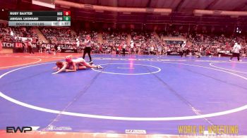 110 lbs Quarterfinal - Ruby Baxter, Hoisington Jr Cardinals vs Abigail LeGrand, Sperry Wrestling Club