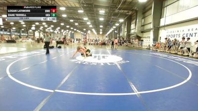 195 lbs Rr Rnd 3 - Logan Latimore, Camp Reynolds vs Zane Terrell, Great Bridge Wrestling Club