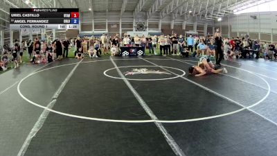 126 lbs Cons. Round 1 - Uriel Castillo, Utah vs Angel Fernandez, Colorado