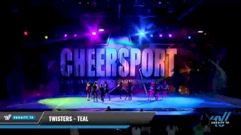 Twisters - Teal [2021 L4 Junior - Small Day 2] 2021 CHEERSPORT National Cheerleading Championship