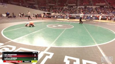 6A/5A Girls 115 1st Place Match - Layla Morris, Mountainside Girls vs Ivy McIntosh, Dallas Girls