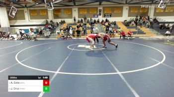 285 lbs Quarterfinal - Aiden Cote, Berlin vs Jason Cruz, Foran