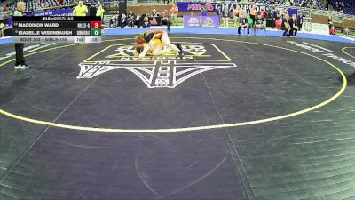 Girls-155 lbs Semifinal - Isabelle Wisenbaugh, Grand Haven Hs Girls vs Maddison Ward, Niles Hs Girls