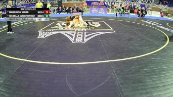 Girls-155 lbs Semifinal - Isabelle Wisenbaugh, Grand Haven Hs Girls vs Maddison Ward, Niles Hs Girls
