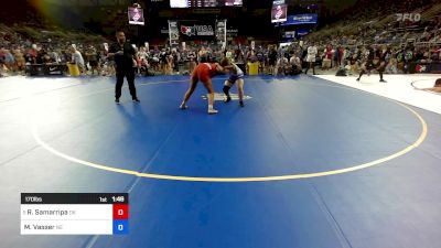 170 lbs Cons 32 #2 - Riley Samarripa, OK vs Makayla Vasser, NE