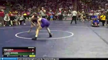 3A-106 lbs Semifinal - Dru Ayala, Fort Dodge vs Caden Leonard, Johnston