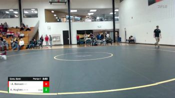 133 lbs Cons. Semi - Arlie Benson, Wabash vs Anthony Hughes, Unattached - Marian