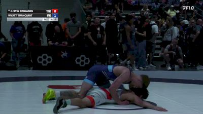 70 kg Champ. Rd Of 64 - Justin Benjamin, Tar Heel Wrestling Club vs Wyatt Turnquist, Wolves Wrestling Club
