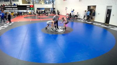 141 lbs Champ. Round 1 - Hunter Keane, Case Western Reserve vs Hayden Mason, Huntingdon