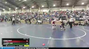 135 lbs Cons. Round 6 - Cooper Limb, Hillcrest vs Steen West, Lone Peak