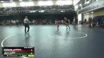 125 lbs Cons. Round 3 - Jesus Juarez, Sierra College vs Eczequiel Jaurrieta, Fresno City College