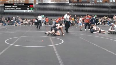 140 lbs Round 4 (8 Team) - Gunnar Strobl, Darkhorse Wrestling vs Carter Richardson, NC Legend