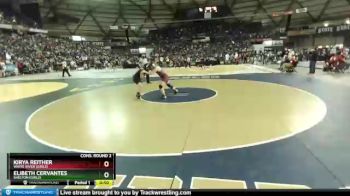 Cons. Round 2 - Elibeth Cervantes, Shelton (Girls) vs Kirya Reither, White River (Girls)