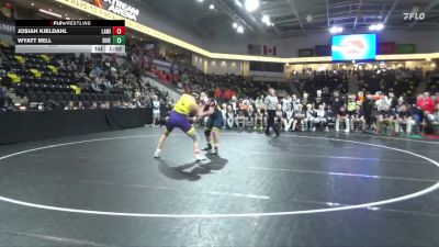 285 lbs Quarterfinal - Josiah Kjeldahl, Lake Mills vs Wyatt Bell, Riverside, Oakland