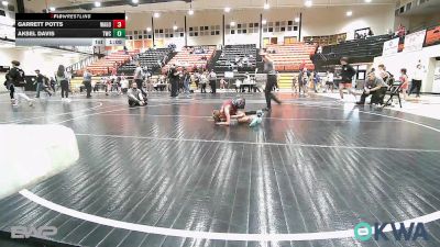 61 lbs Rr Rnd 5 - Garrett Potts, Wagoner Takedown Club vs Aksel Davis, Tahlequah Wrestling Club