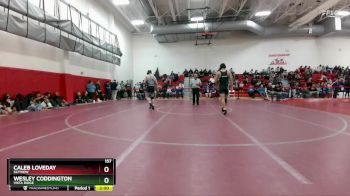 157 lbs Champ. Round 1 - Wesley Coddington, Vista Ridge vs Caleb Loveday, Skyview