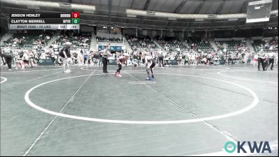 70 lbs Consi Of 8 #2 - Jenson Henley, Skiatook Youth Wrestling vs Clayton Merrell, Mannford Pirate Youth Wrestling