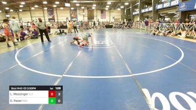 113 lbs Rr Rnd 3 - Lucas Messinger, Elite NJ HSB Black vs Garrison Raper, Ragin Raisins Niagara