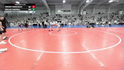 120 lbs Rr Rnd 2 - Vincent Kisselbach, Mat Warriors Stars vs Deklan Campbell, Micky's Minions Blue