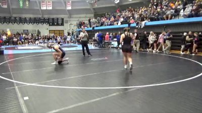 145 lbs Quarterfinal - Kylie Nielsen, Iowa Valley, Marengo vs Layna DeMoss, Benton Community